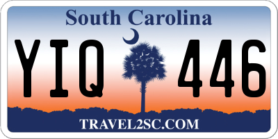 SC license plate YIQ446