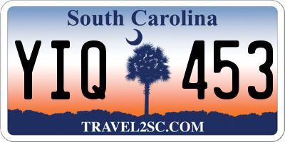 SC license plate YIQ453