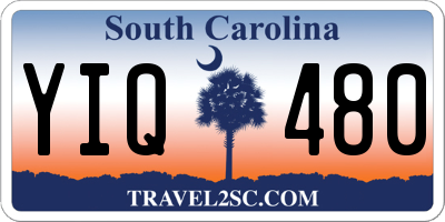 SC license plate YIQ480
