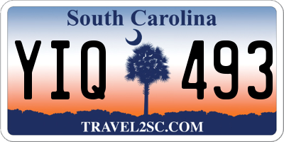 SC license plate YIQ493