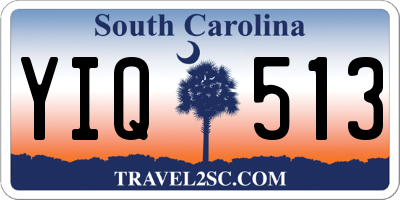 SC license plate YIQ513