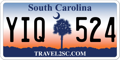 SC license plate YIQ524