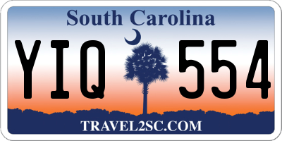 SC license plate YIQ554