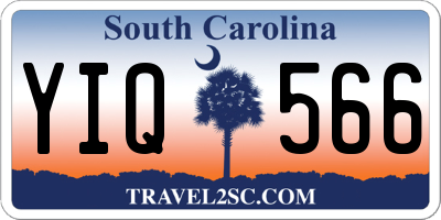SC license plate YIQ566