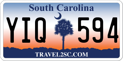 SC license plate YIQ594