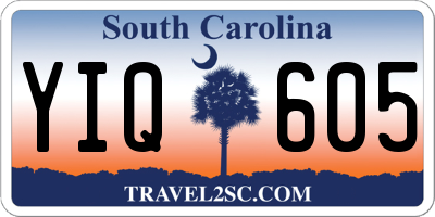 SC license plate YIQ605
