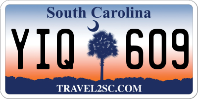 SC license plate YIQ609