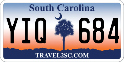 SC license plate YIQ684