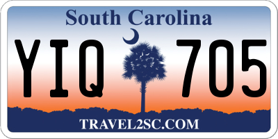 SC license plate YIQ705