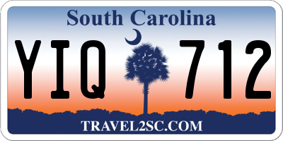 SC license plate YIQ712