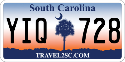 SC license plate YIQ728