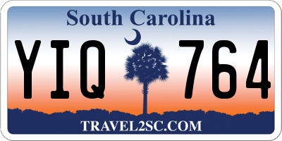 SC license plate YIQ764