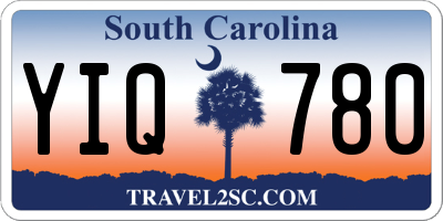 SC license plate YIQ780