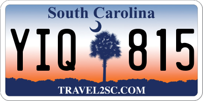 SC license plate YIQ815