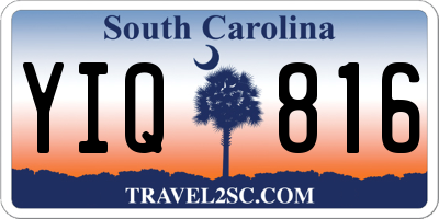 SC license plate YIQ816