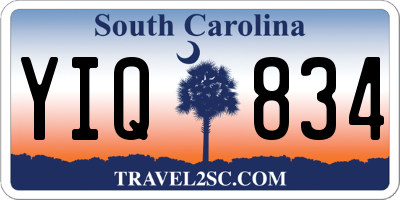 SC license plate YIQ834