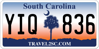 SC license plate YIQ836