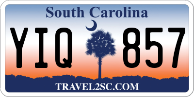 SC license plate YIQ857
