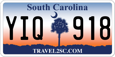 SC license plate YIQ918