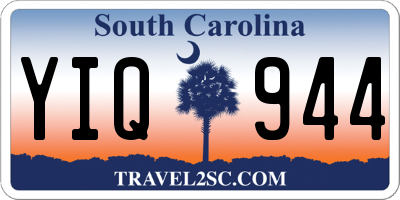 SC license plate YIQ944