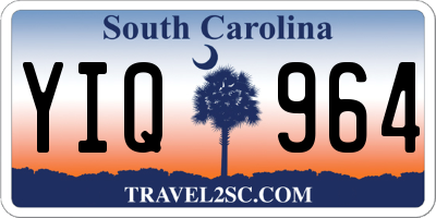 SC license plate YIQ964
