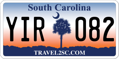 SC license plate YIR082