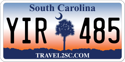 SC license plate YIR485