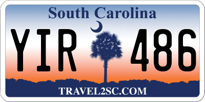 SC license plate YIR486
