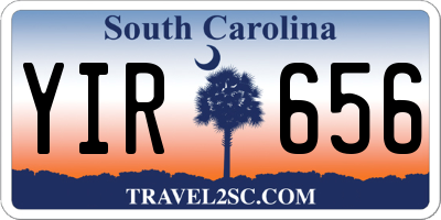 SC license plate YIR656