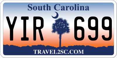 SC license plate YIR699