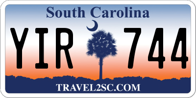 SC license plate YIR744