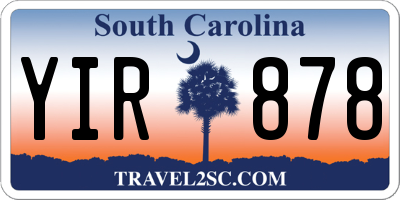 SC license plate YIR878