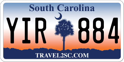 SC license plate YIR884