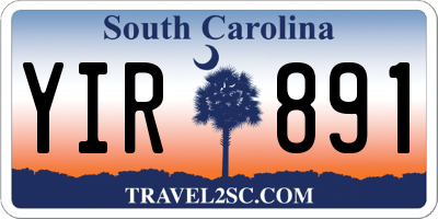 SC license plate YIR891