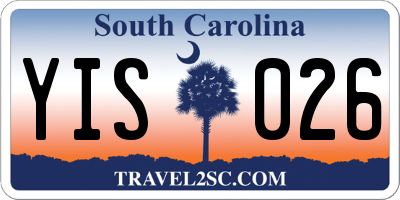 SC license plate YIS026