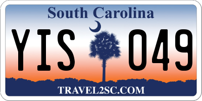SC license plate YIS049