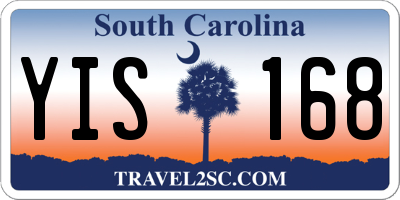 SC license plate YIS168