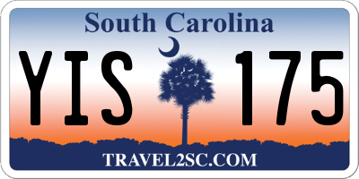 SC license plate YIS175