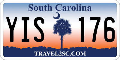 SC license plate YIS176
