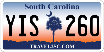 SC license plate YIS260