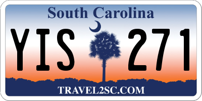 SC license plate YIS271