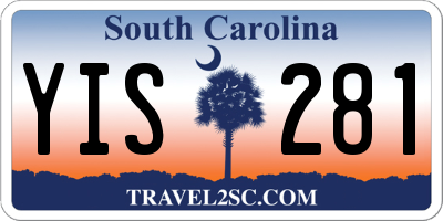 SC license plate YIS281
