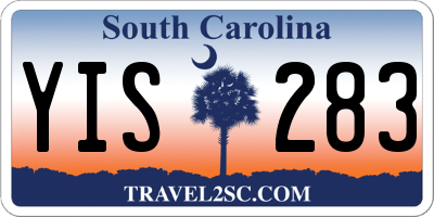 SC license plate YIS283