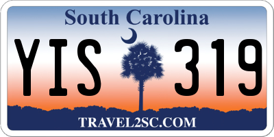 SC license plate YIS319