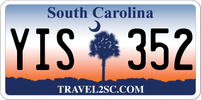 SC license plate YIS352