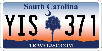 SC license plate YIS371