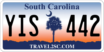 SC license plate YIS442