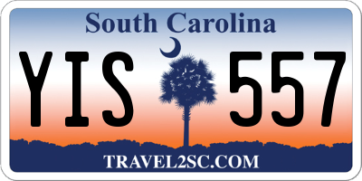 SC license plate YIS557