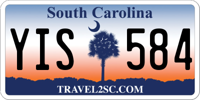 SC license plate YIS584