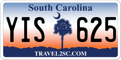 SC license plate YIS625